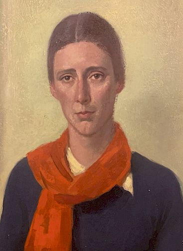 Portret Theodora Niemeijer door kunstenaar Paul Citroen